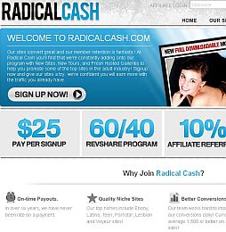 RadicalCash.com adult affiliate program